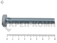 Болт полная резьба, цинк DIN933 8х 80 пр.5,8 (800шт)