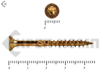 Саморезы Конструкционные, потай Torx, желтый цинк   4.5х 45 мм (200 шт) 