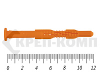 Дюбель рамный без шурупа 10х 120 БОРТ полипропилен под м6 (50 шт) 