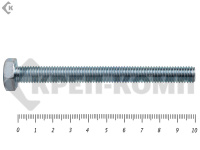 Болт полная резьба, цинк DIN933 10х100 пр.8,8 (4шт) Распродажа