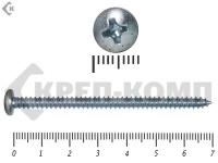 Шуруп с полукруглой головкой DIN7981 4,8х70 (15шт)