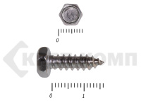 Саморез с шестигранной головой Нержавейка DIN7976 А2 4,8х16 (500шт)