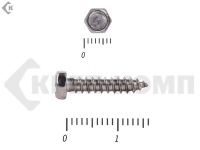 Саморез с шестигранной головой Нержавейка DIN7976 А2 3,5х16 (1000шт)