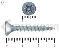 Саморез белый цинк POZY 5х 30 (80шт)