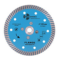 Диск алмазный отрезной Турбо 125*м14 с фланцем (1 шт.)