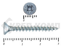 Саморез белый цинк POZY 3,5х30 (17000шт)