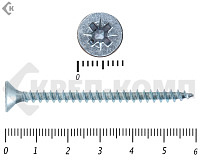 Саморез белый цинк POZY 5х 60 Фасовка (250шт)