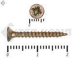 Саморез желтый цинк POZY  2,5х20 Фасовка (3000шт) – фото